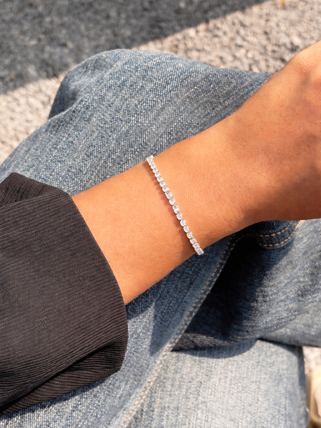 Circle Tennis Bracelet - Silver Edition