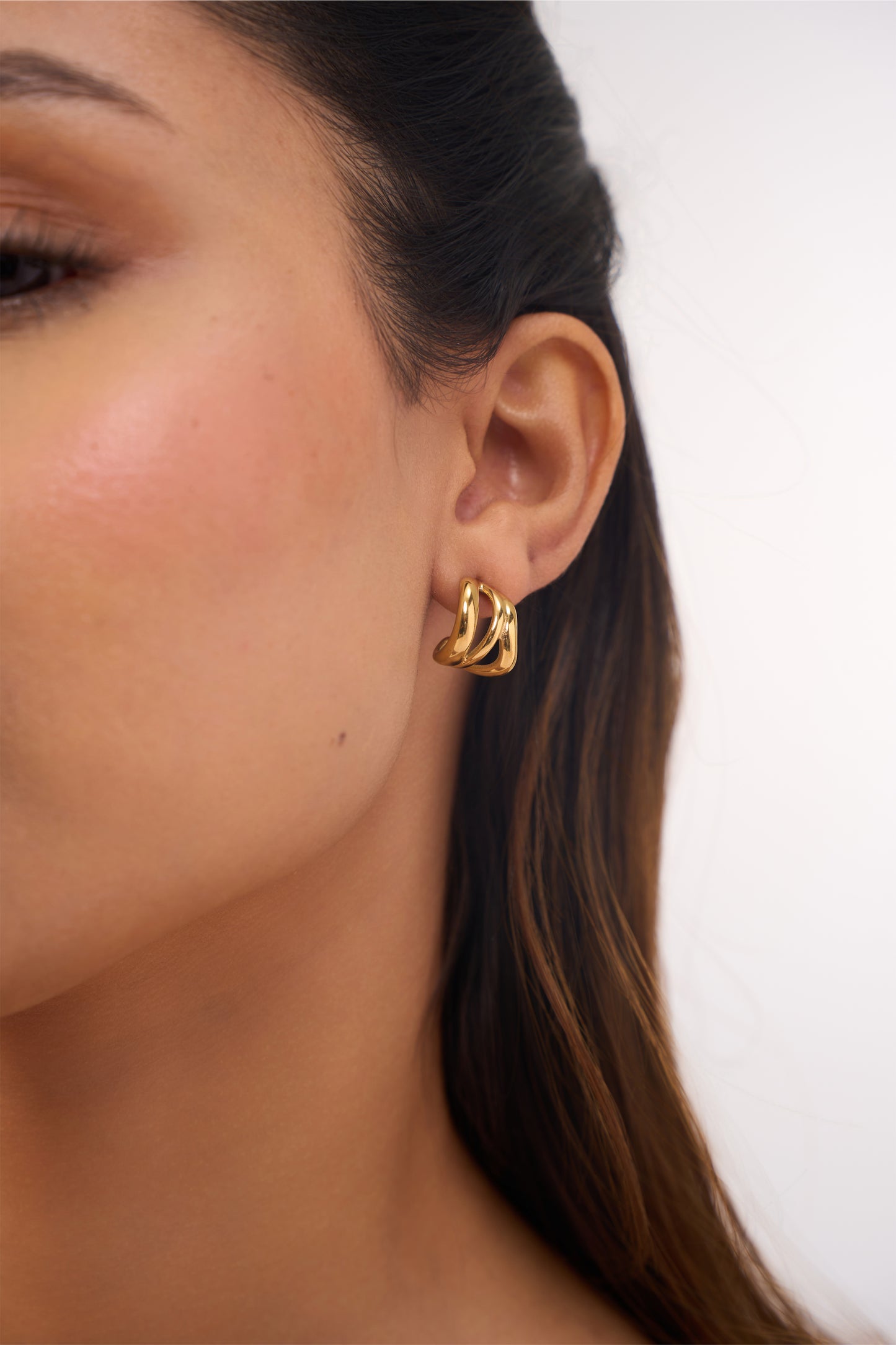 Lina Hoops - 18K Gold Plated