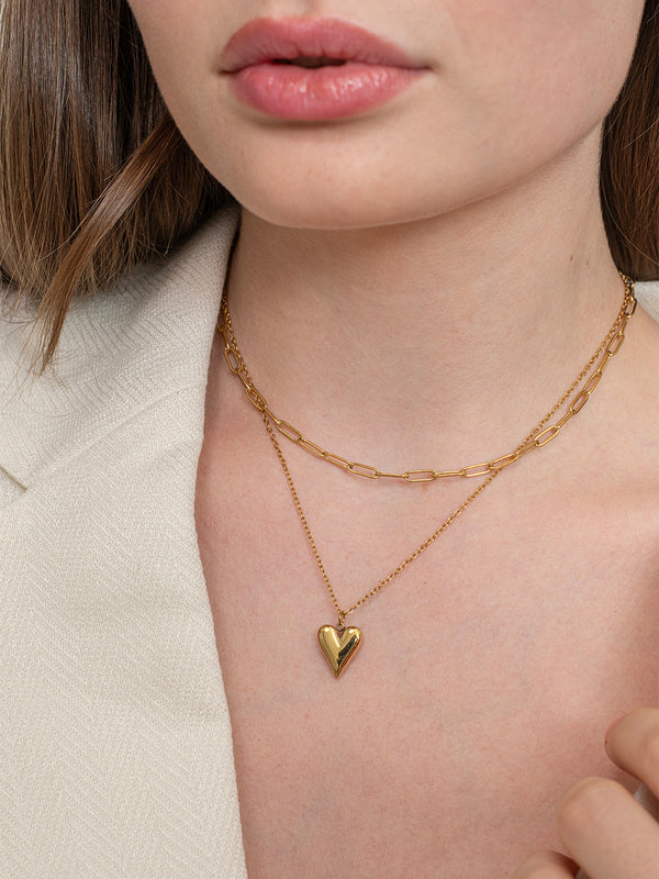 Veya Layered Necklace – 18K Gold Plated