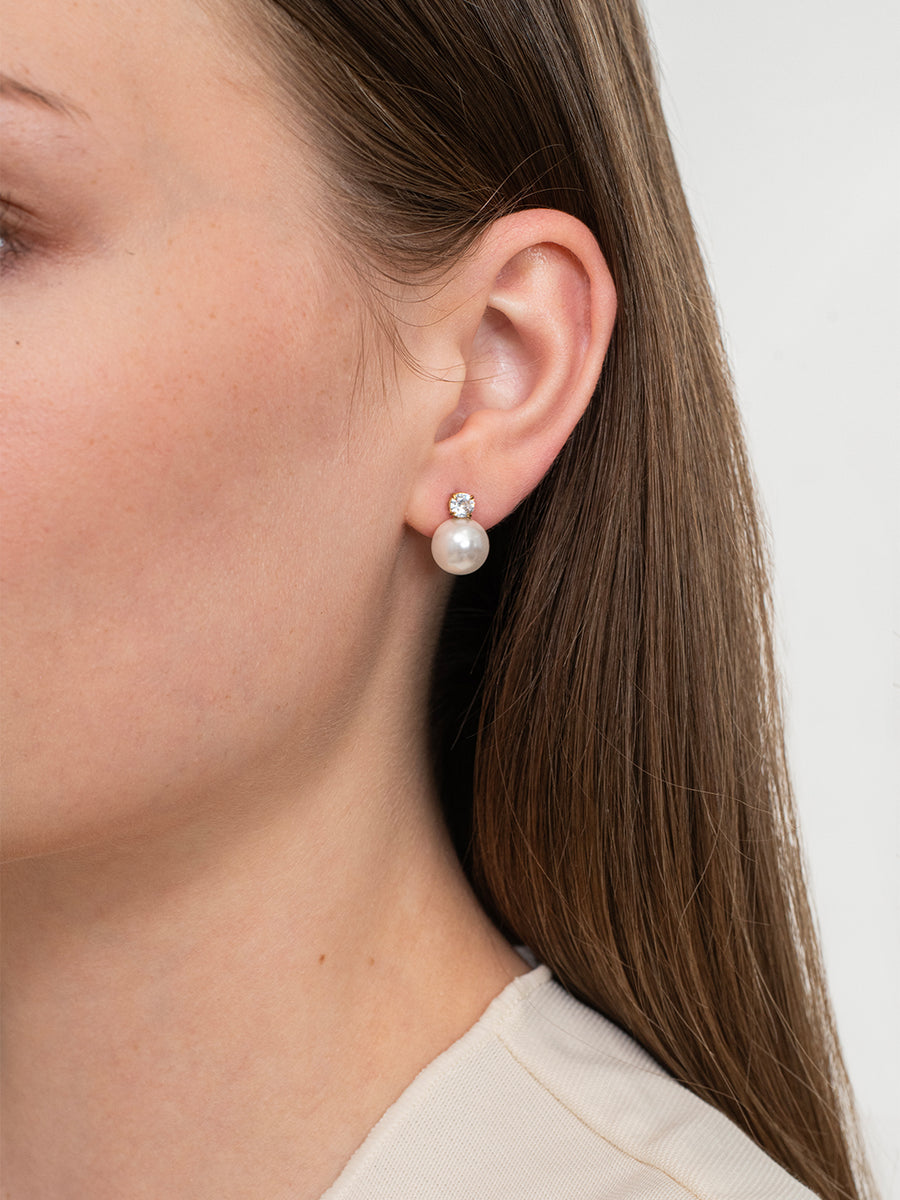 Soft pearl sutds - 18K Gold Plated image 4