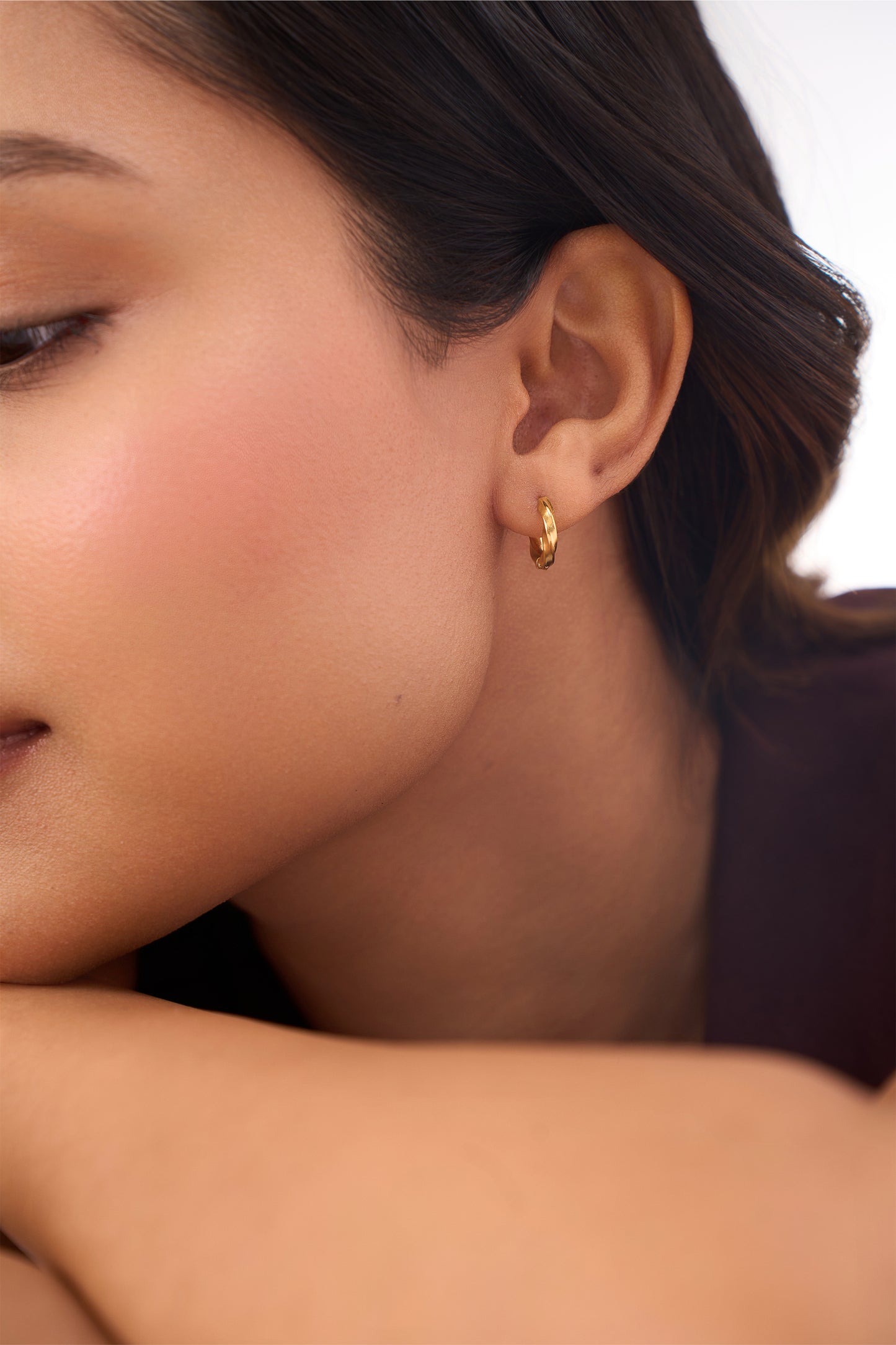 Everyday Hoop Earrings Set Of 2 - 18K Gold Plated