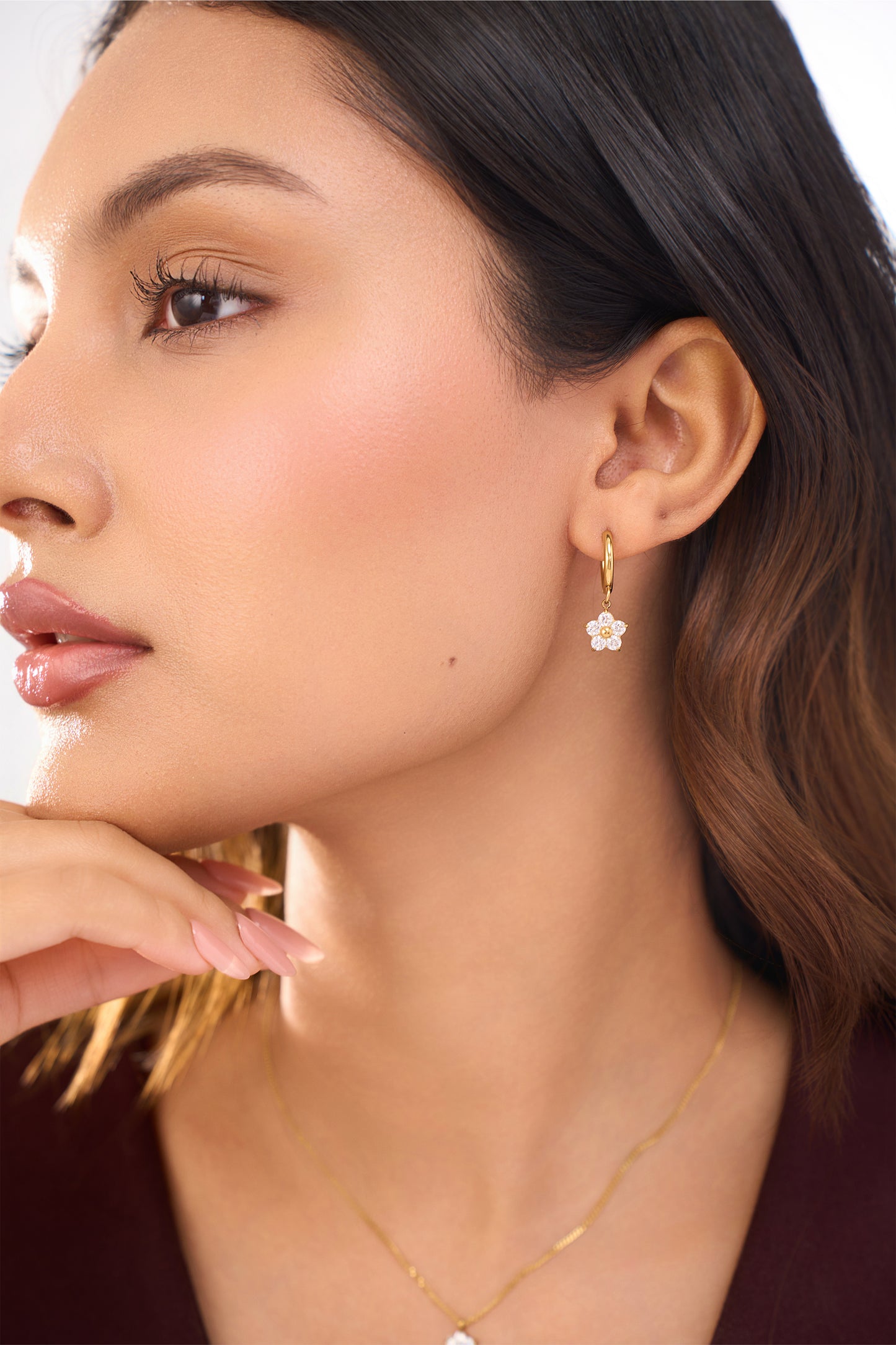 Delphine Huggies - 18K Gold Plated
