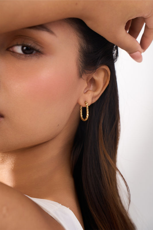 Nola Hoops - 18K Gold Plated