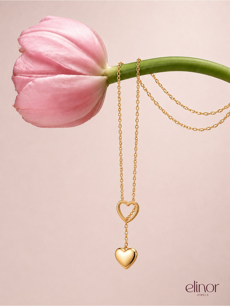 Hearts of Heart Necklace - 18K Gold Plated image 2