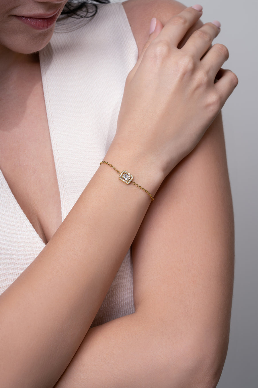 Classic Rectangle Bracelet - 18K Gold Plated image 2