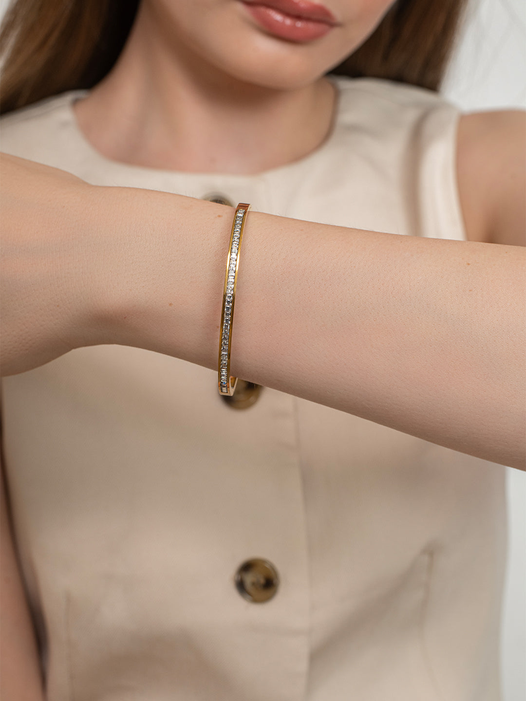 Shimmer cuff - 18k Gold Plated image 2
