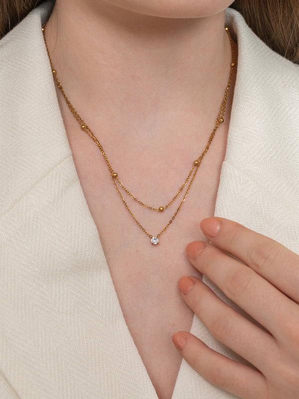 Golden Tier Necklace – 18K Gold Plated