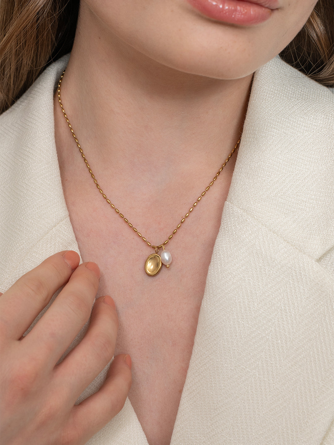 Rosique Necklace  - 18k Gold Plated