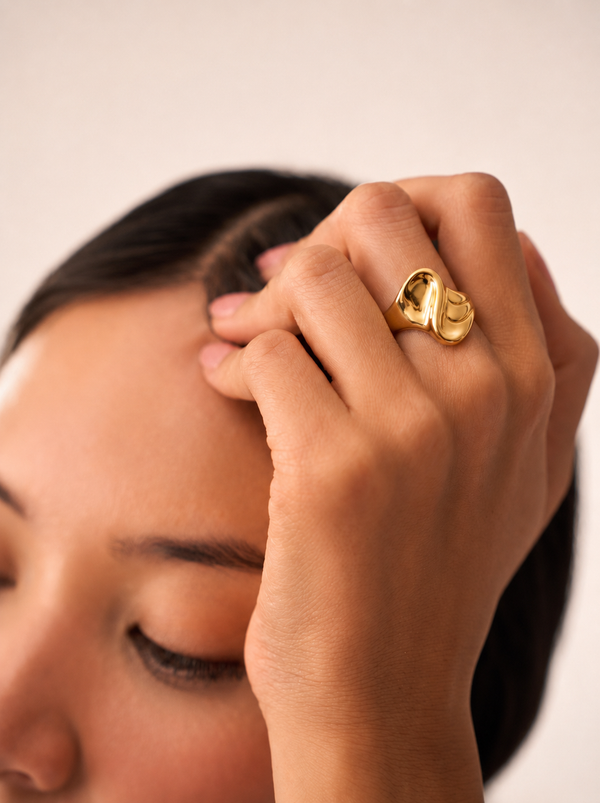 Caroline Ring – 18K Gold Plated
