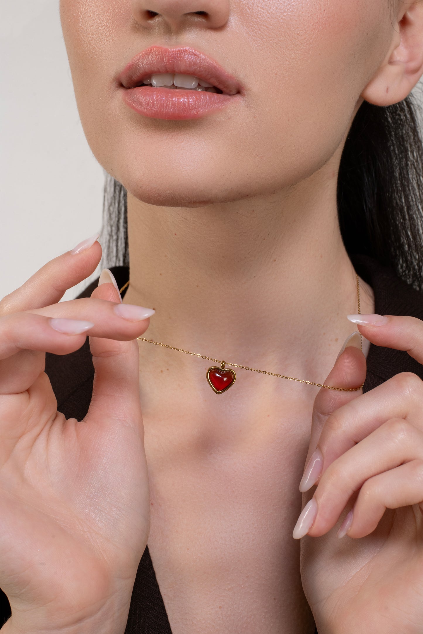 Eila Heart Necklace - 18K Gold Plated