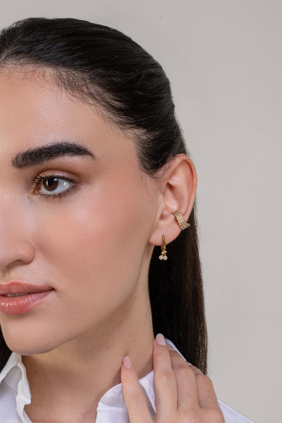 Belle Ear Cuff - 18K Gold Plated image 2