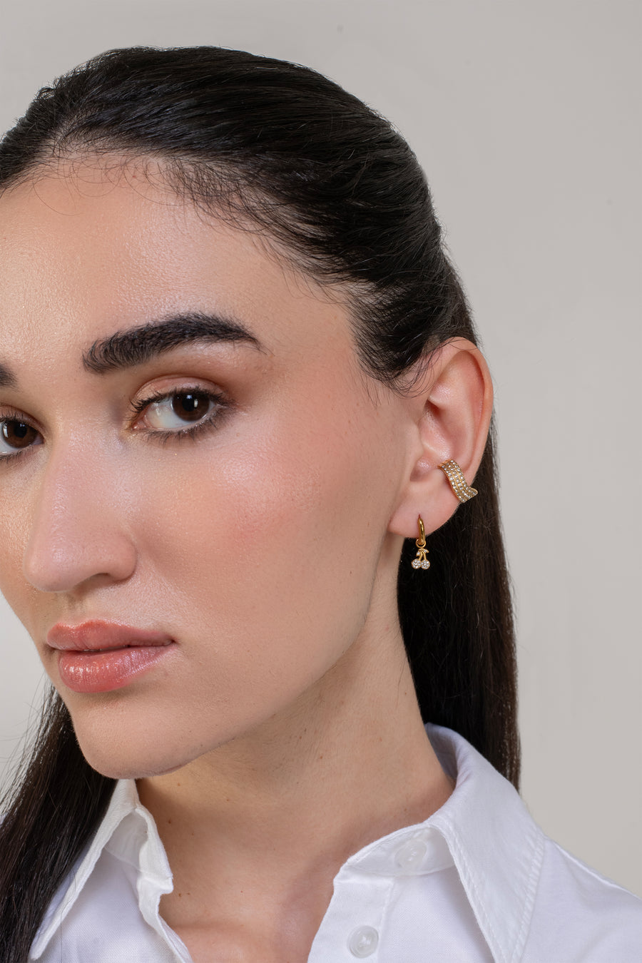 Belle Ear Cuff - 18K Gold Plated image 3
