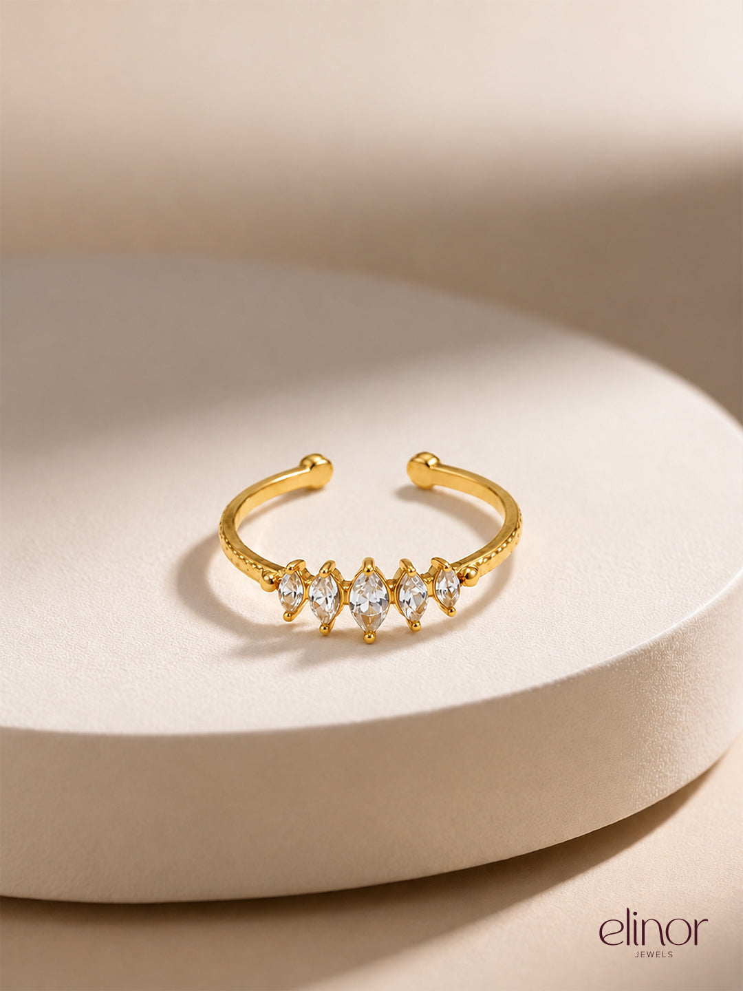 Crown Ring - 18K Gold Plated