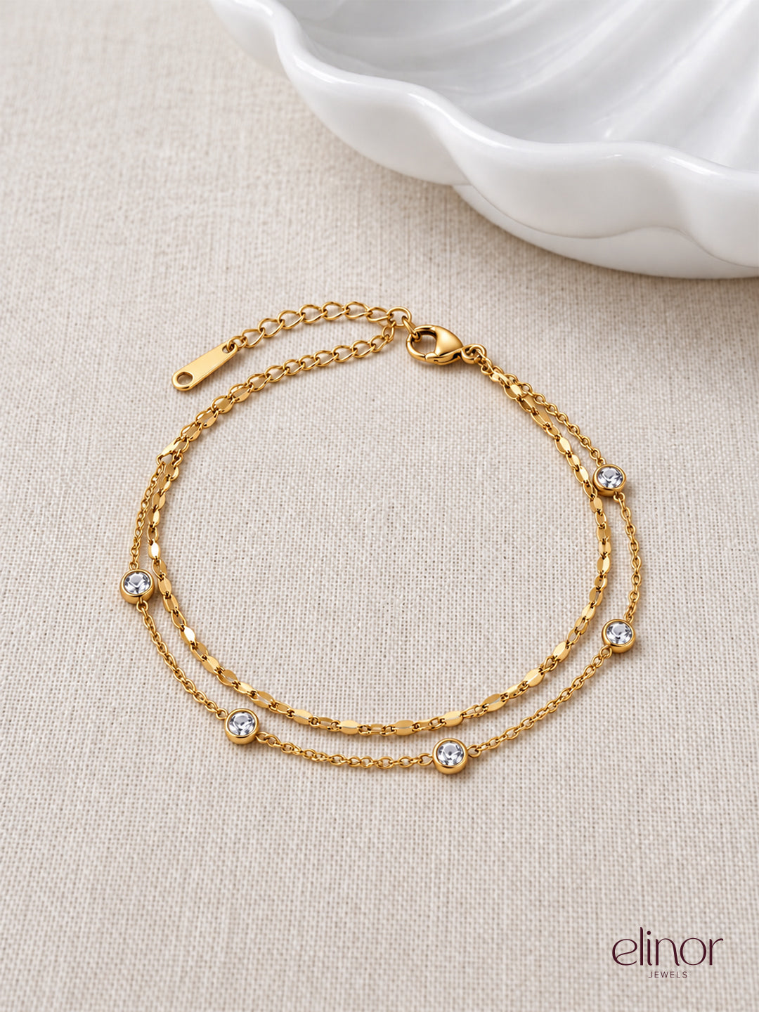 Danika Layered Bracelet - 18K Gold Plated image 2