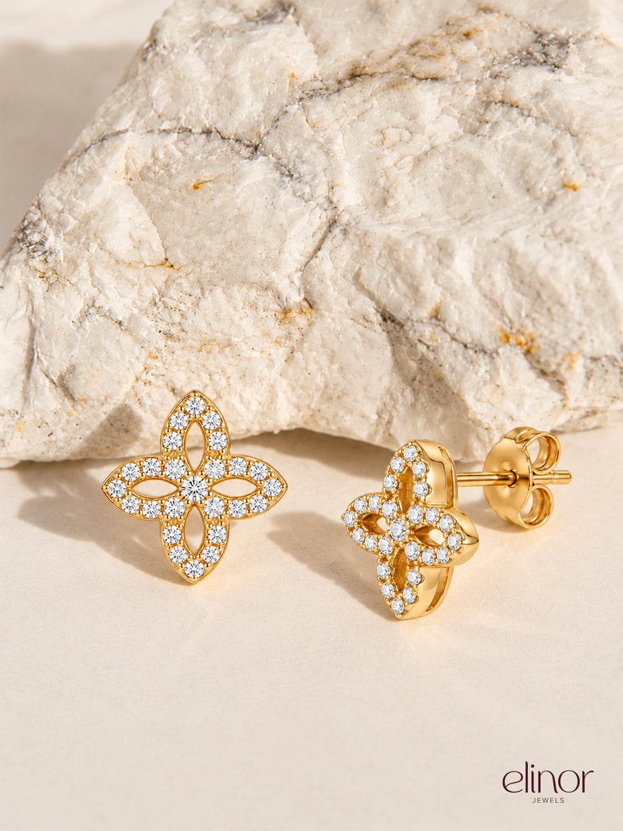 Freya Studs - 18K Gold Plated image 2