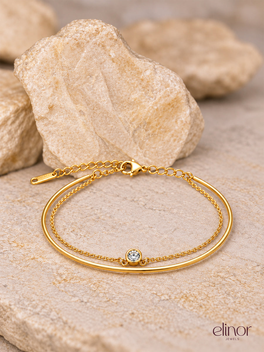 Juliette Layered Bracelet - 18K Gold Plated image 2