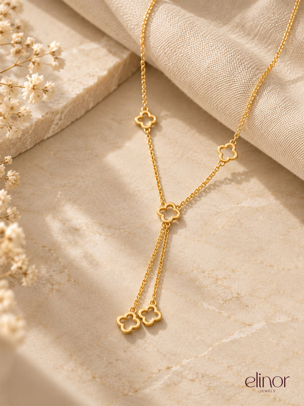 Lise Drop Necklace - 18K Gold Plated