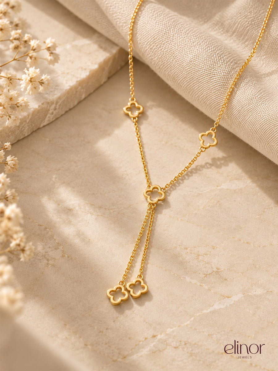Lise Drop Necklace - 18K Gold Plated image 2