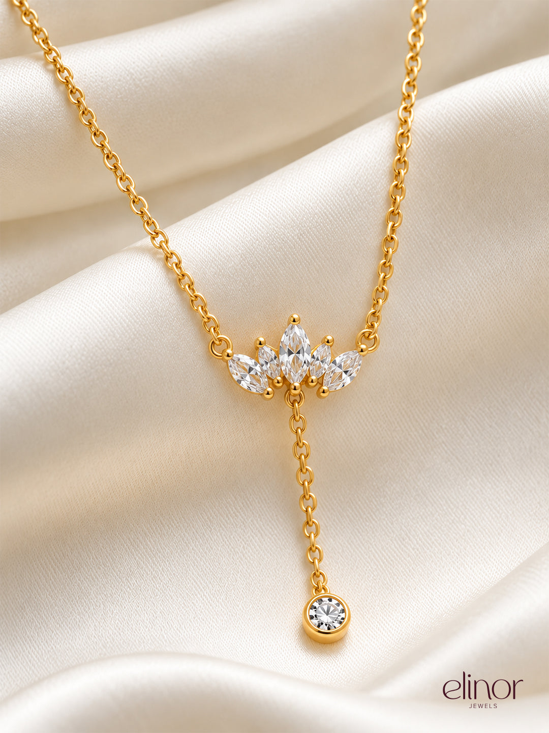 Maple Drop Necklace - 18K Gold Plated