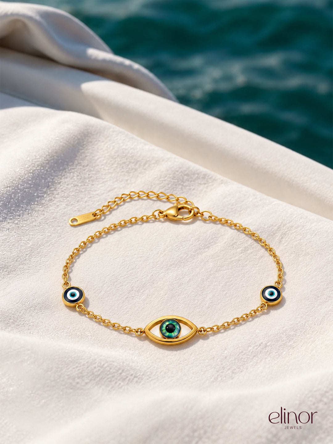 Paloma Evil Eye Bracelet - 18K Gold Plated