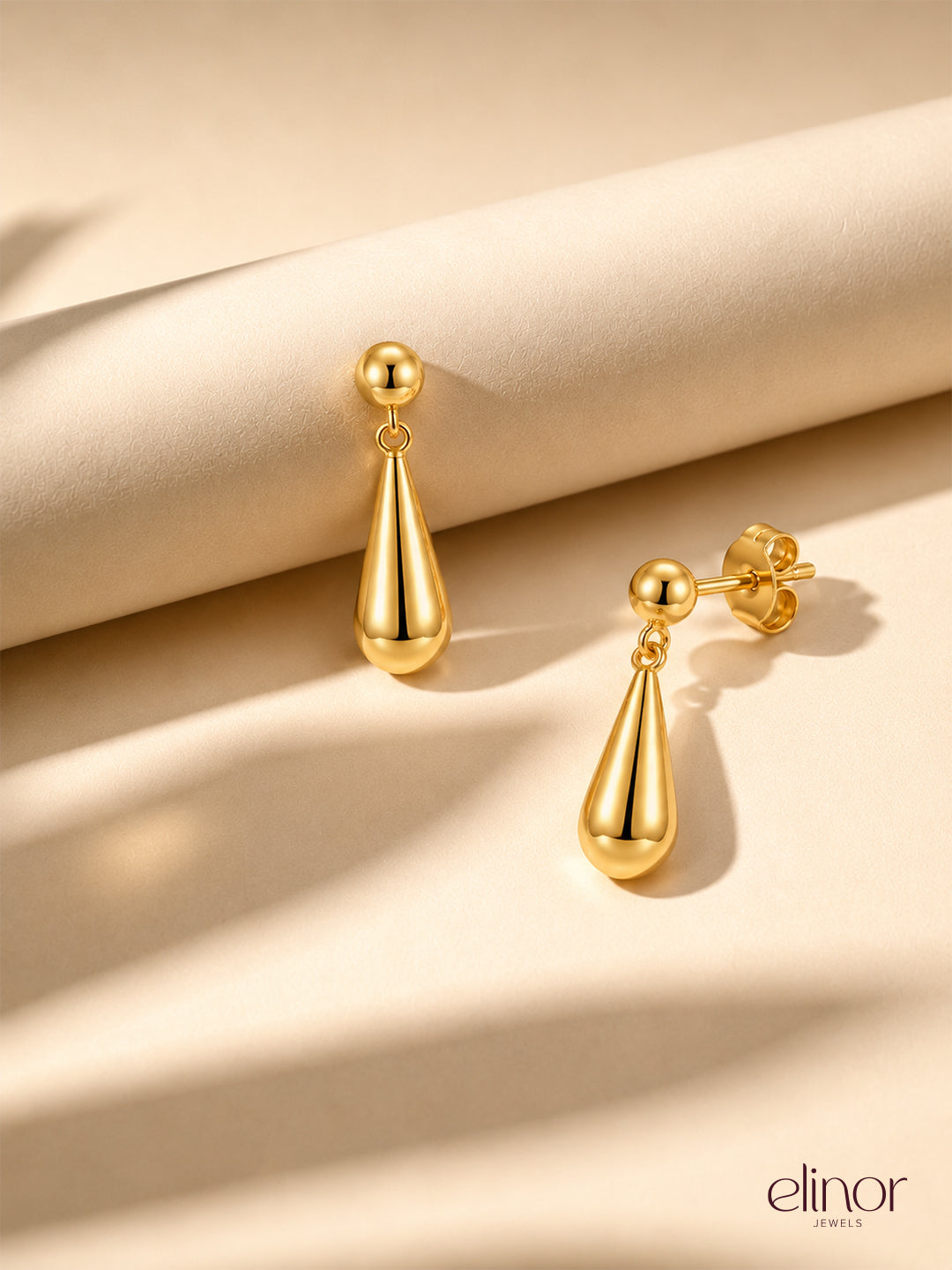 Rhea Drops Studs - 18K Gold Plated