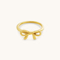 Bow Ring  - 18K Gold Plated