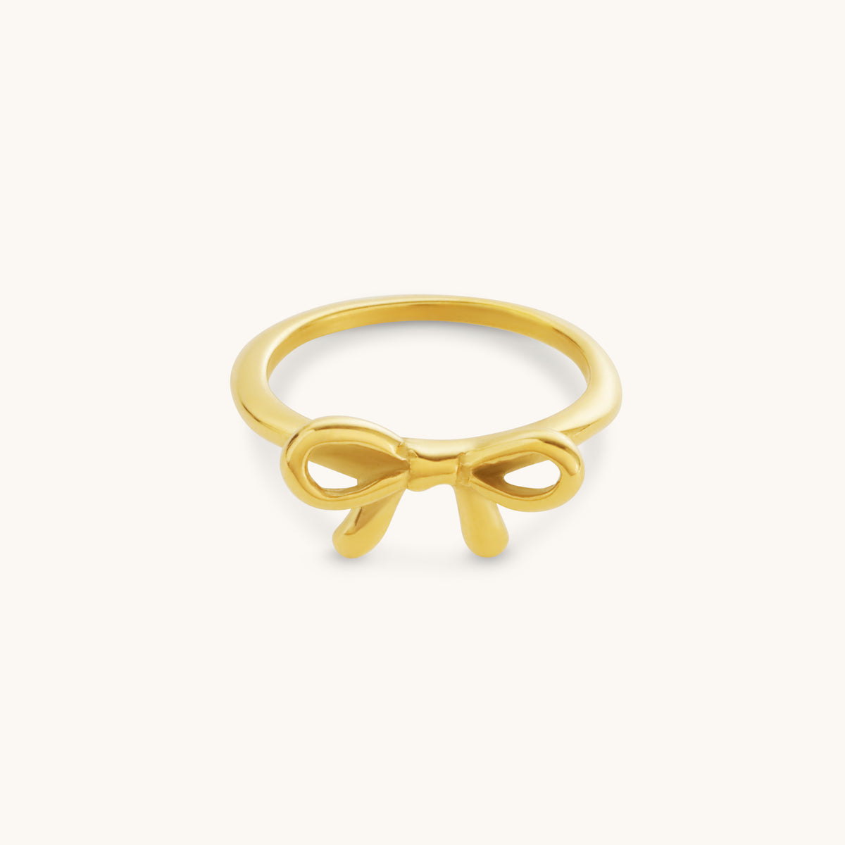 Bow Ring  - 18K Gold Plated image 1