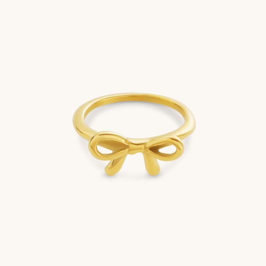 Bow Ring  - 18K Gold Plated