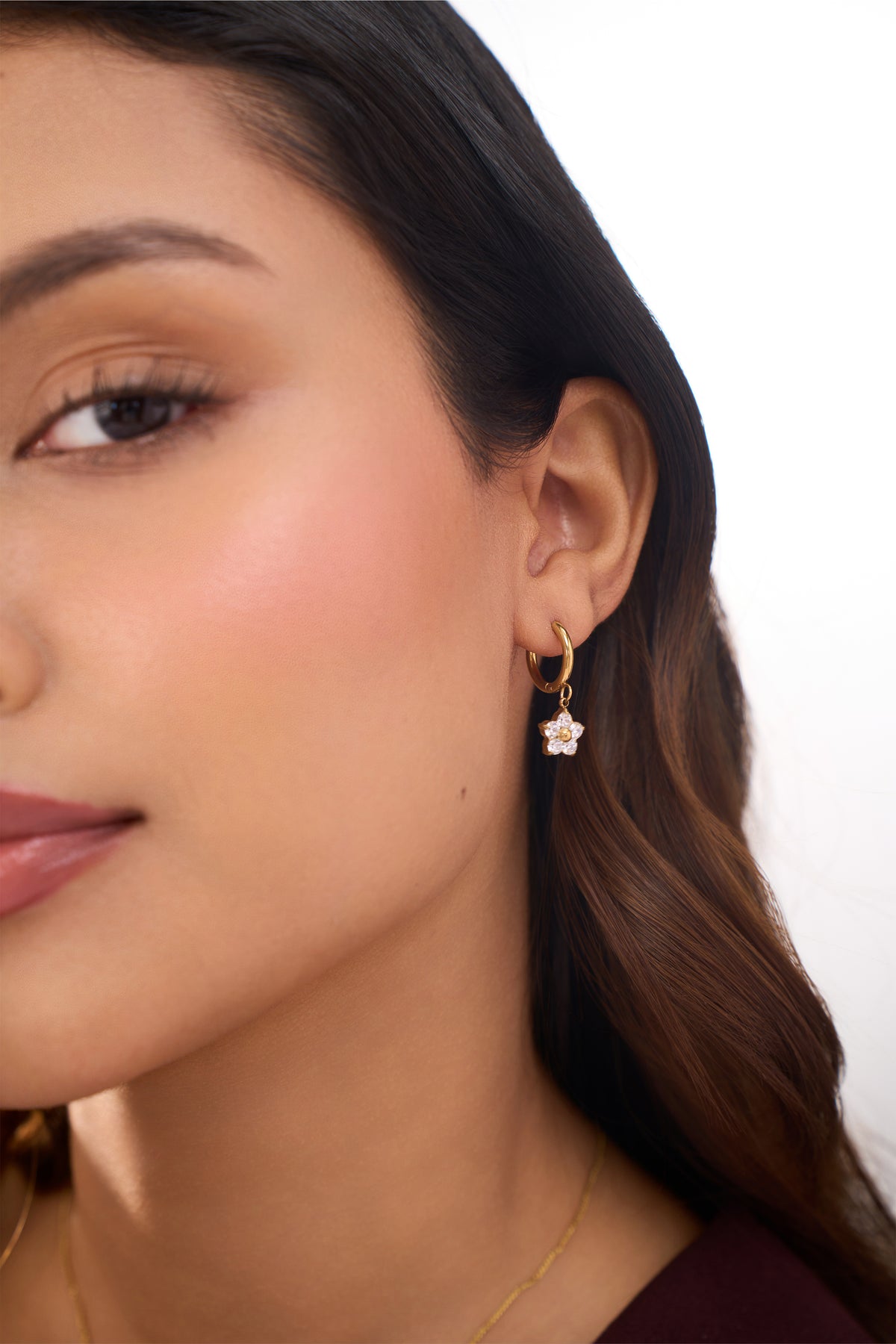 Delphine Huggies - 18K Gold Plated image 3