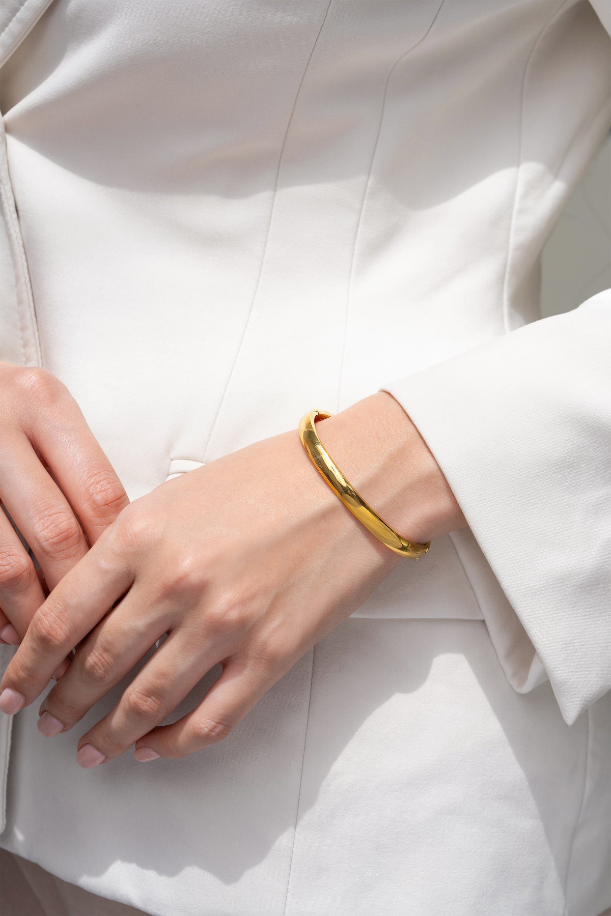 Kai 6mm Bangle - 18K Gold Plated image 1