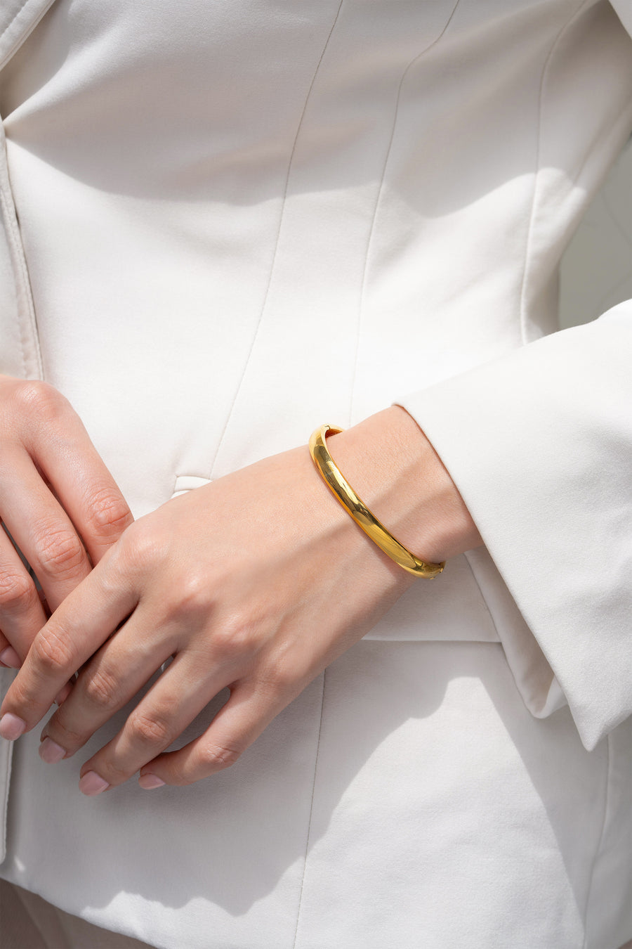 Kai 6mm Bangle - 18K Gold Plated image 1