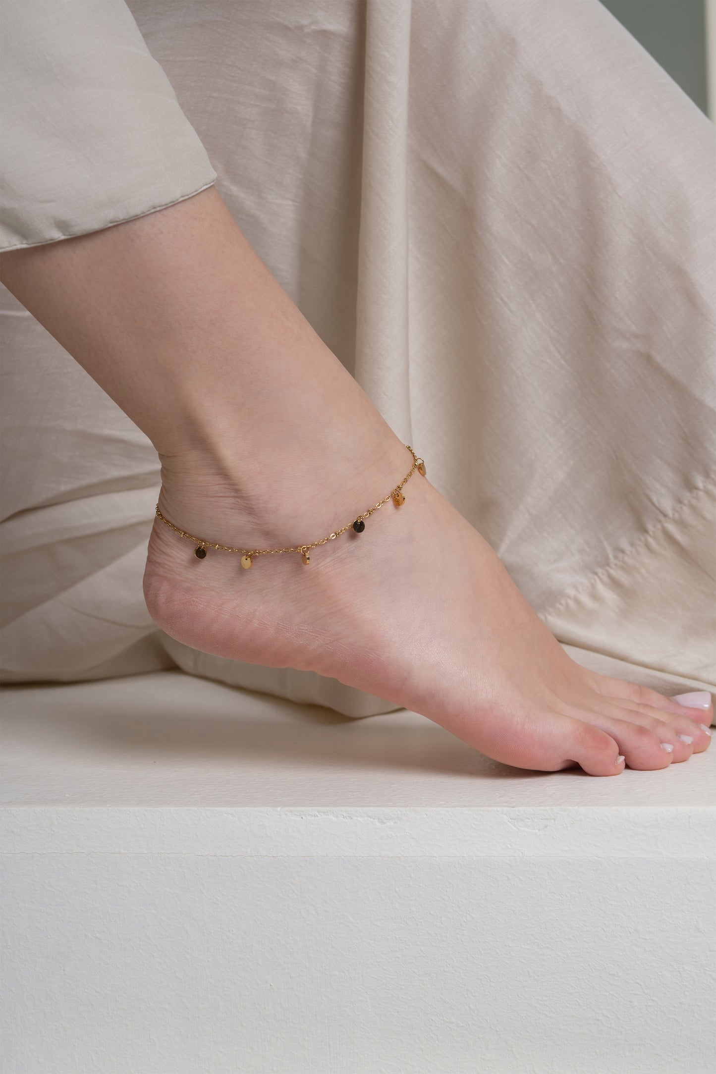 Tara Charm Anklet - 18K Gold Plated