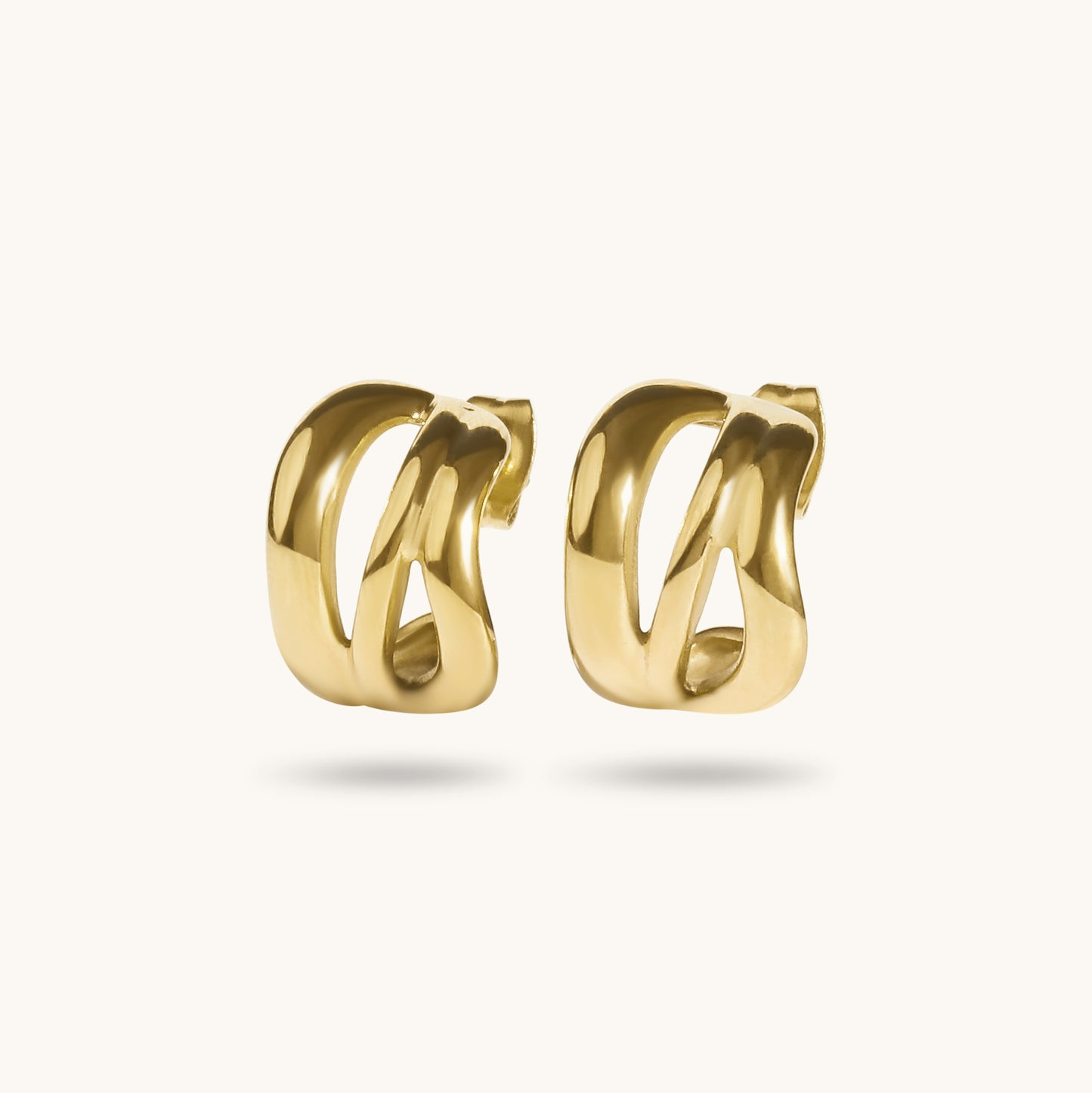 Lina Hoops - 18K Gold Plated