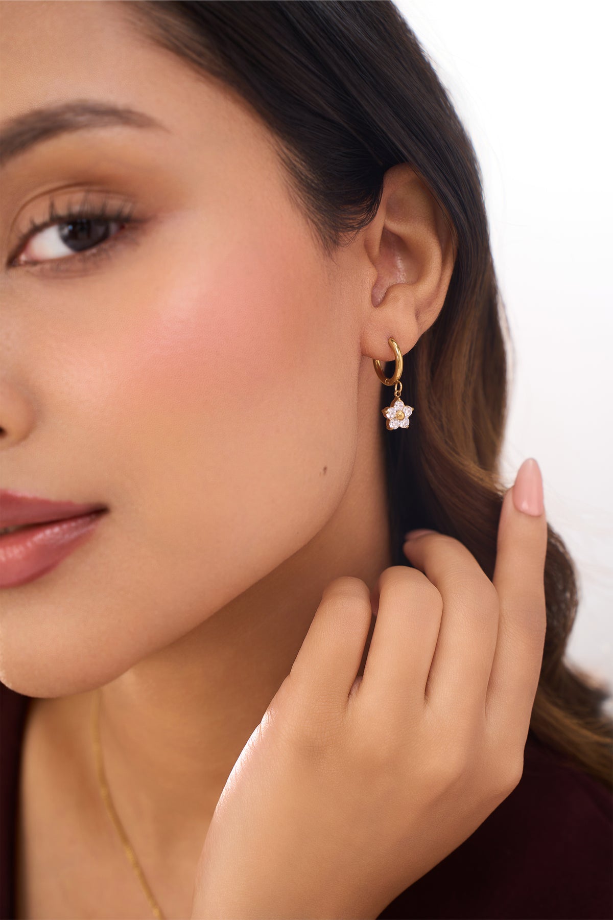 Delphine Huggies - 18K Gold Plated image 4
