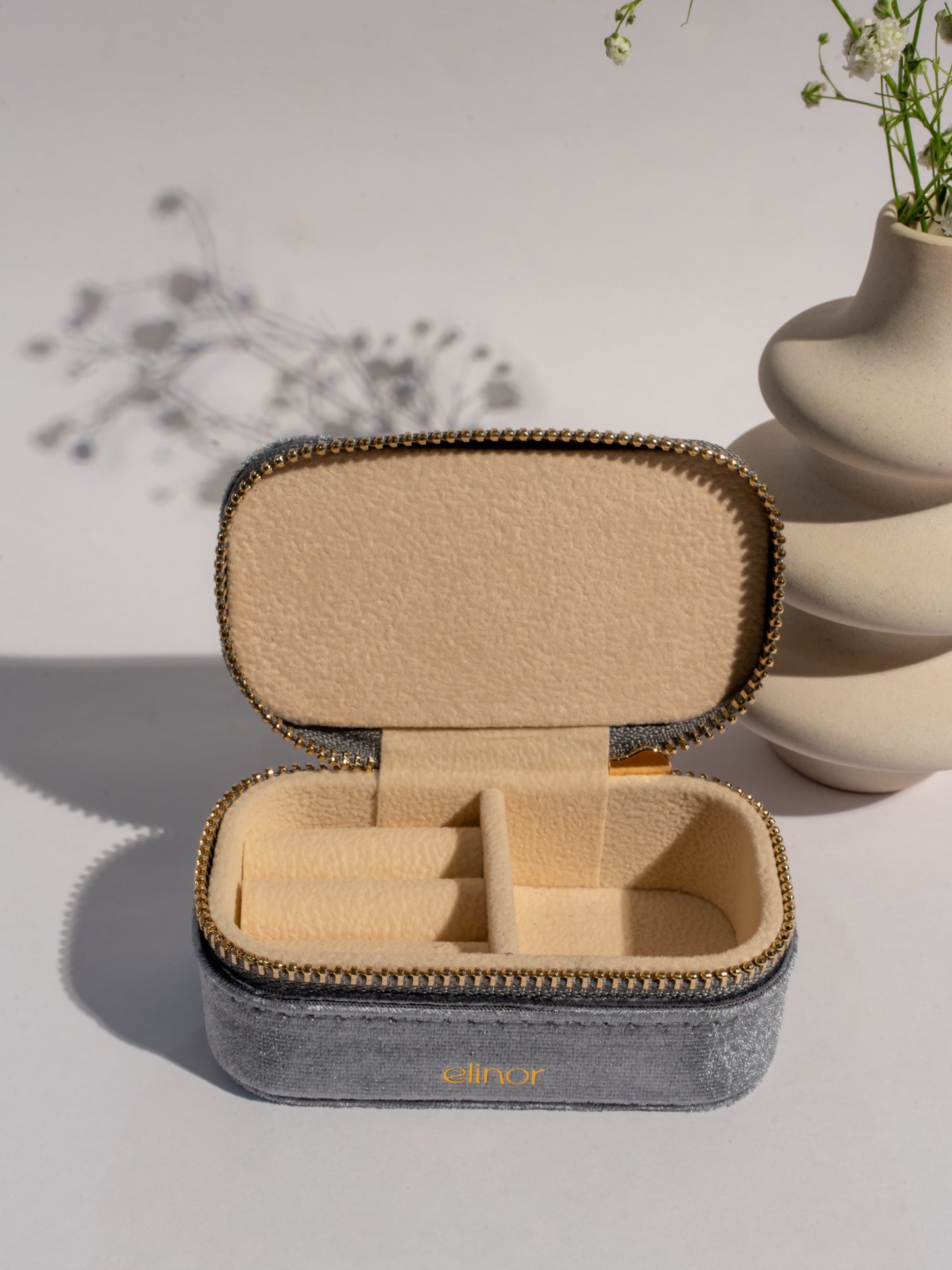 Ella Jewellery Organizer Box- Grey