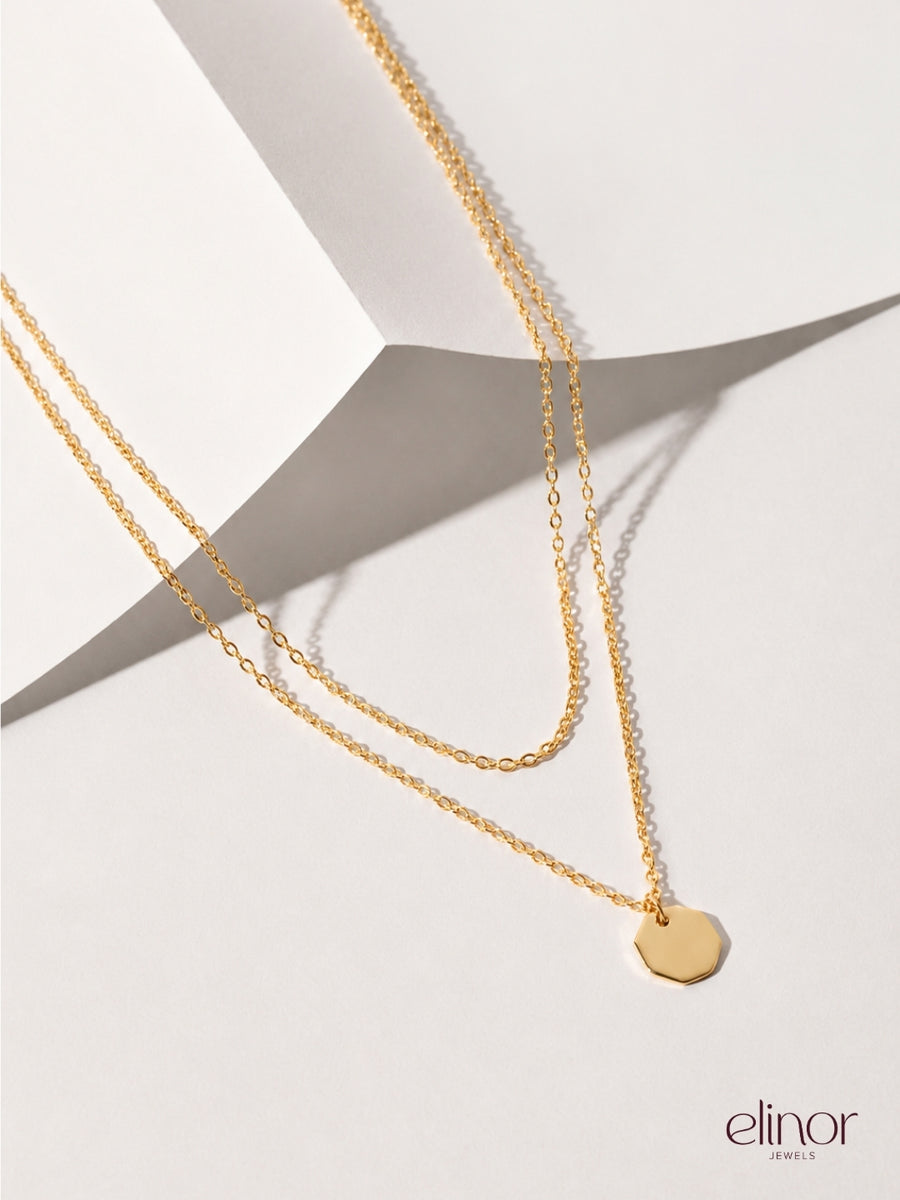 Radiant Dot Necklace - 18K Gold Plated image 4