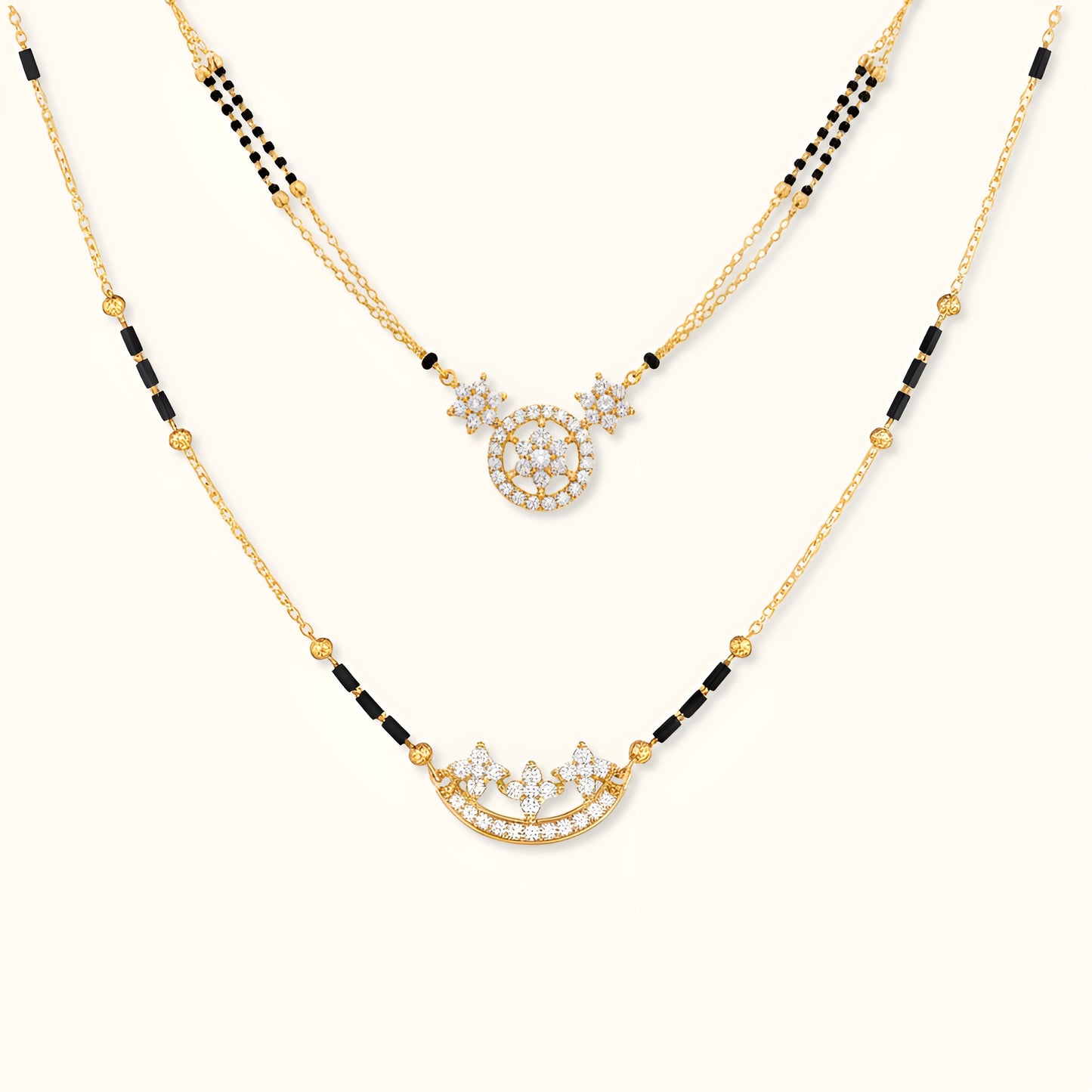Dua Mangalsutra and Ahana Mangalsutra Combo Set - Special Value Offer