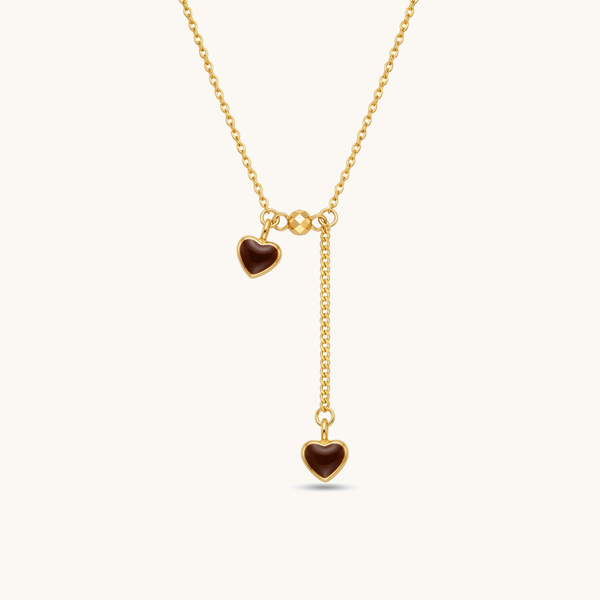 Dusk Heart Necklace - 18k Gold Plated