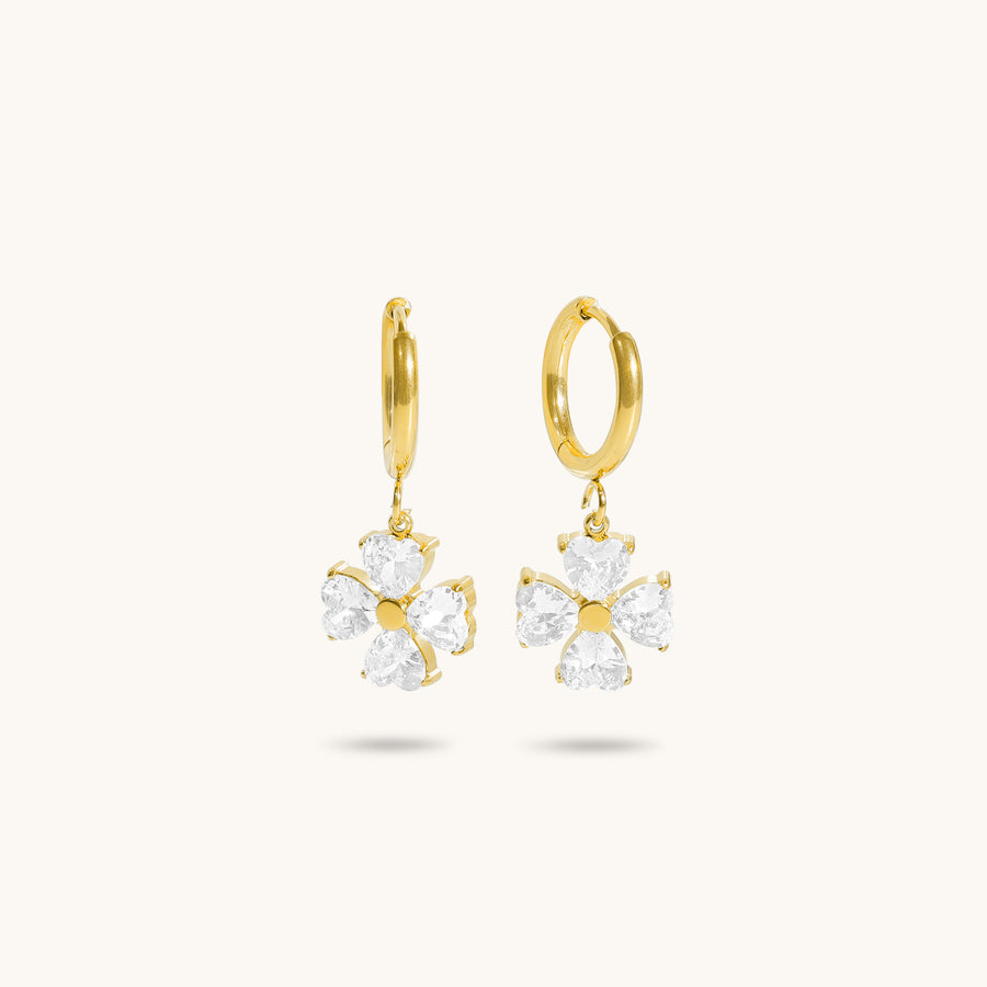 Gold Phoebe Huggies - 18K Gold Plated image 1