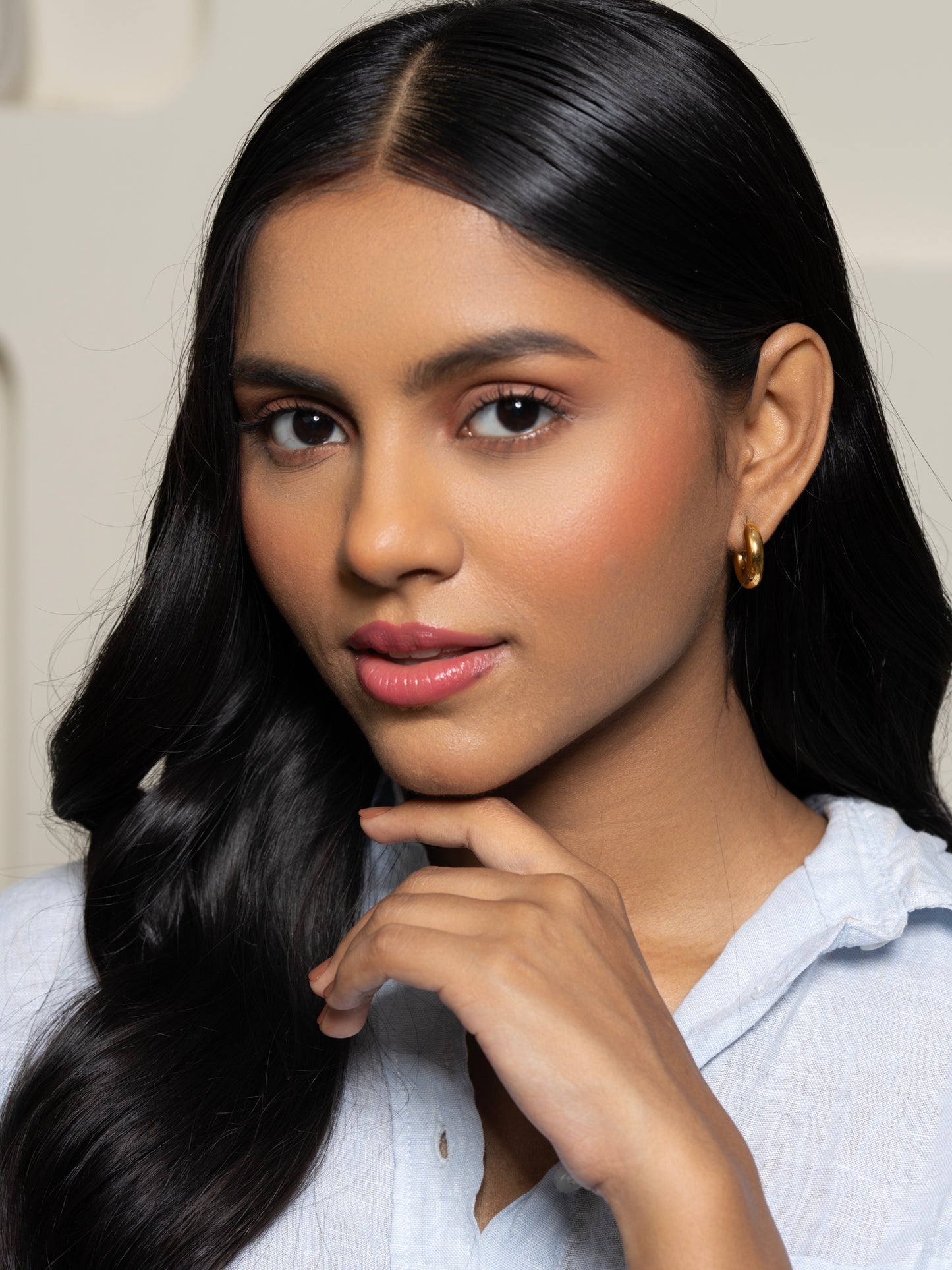Celine Hoops Small - 18K Gold Plated