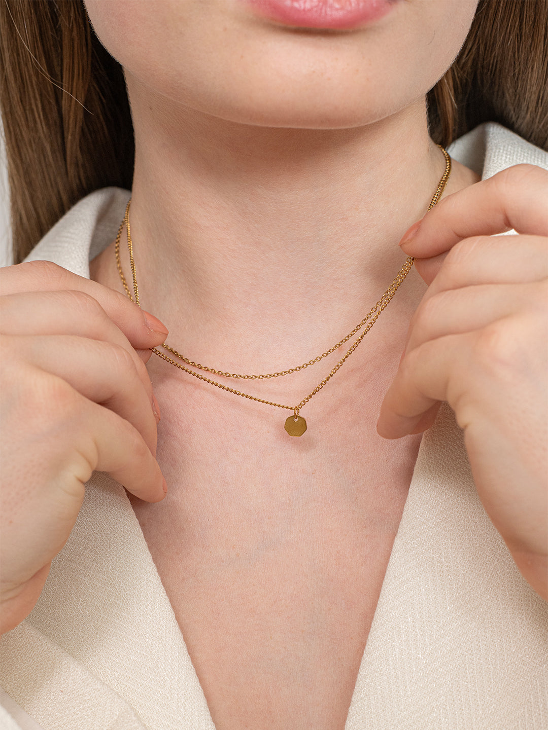 Radiant Dot Necklace - 18K Gold Plated