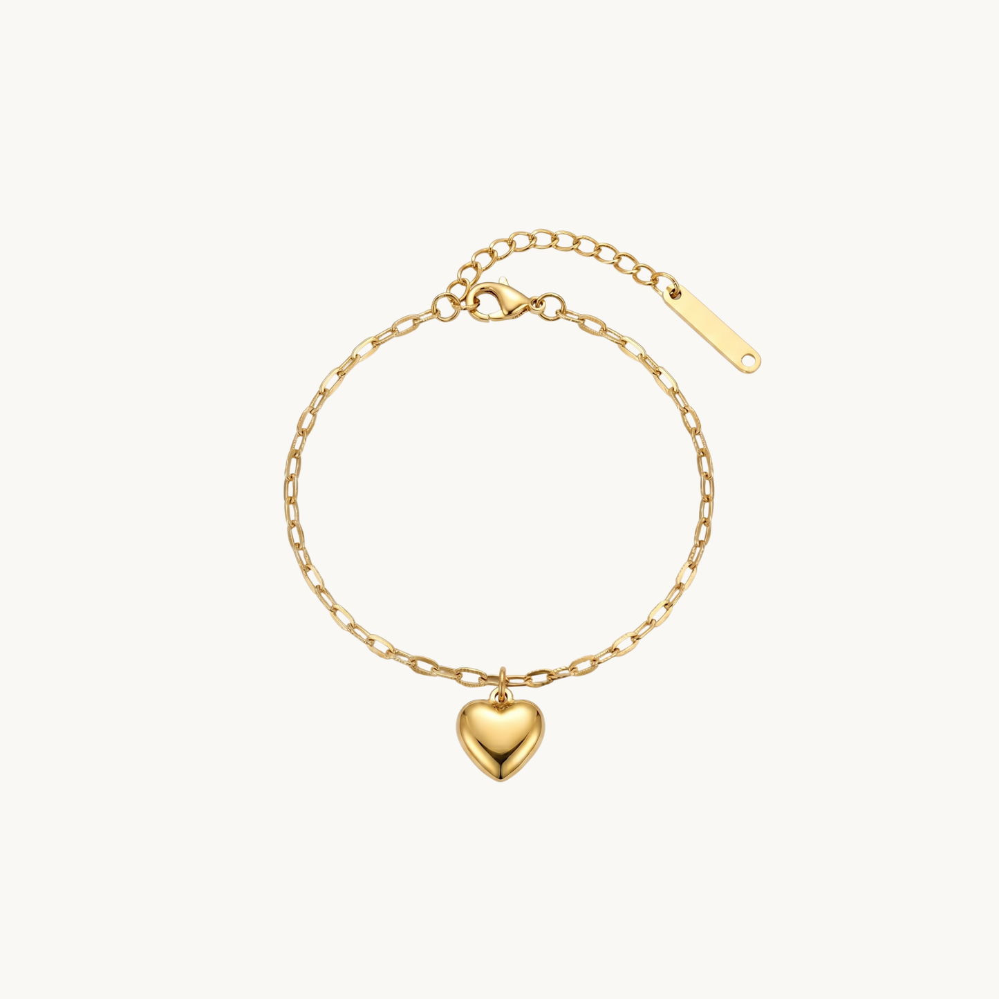 Aveline Heart Bracelet – 18K Gold Plated
