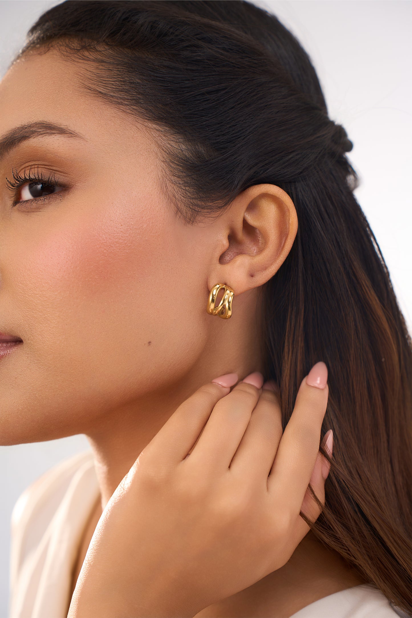 Lina Hoops - 18K Gold Plated