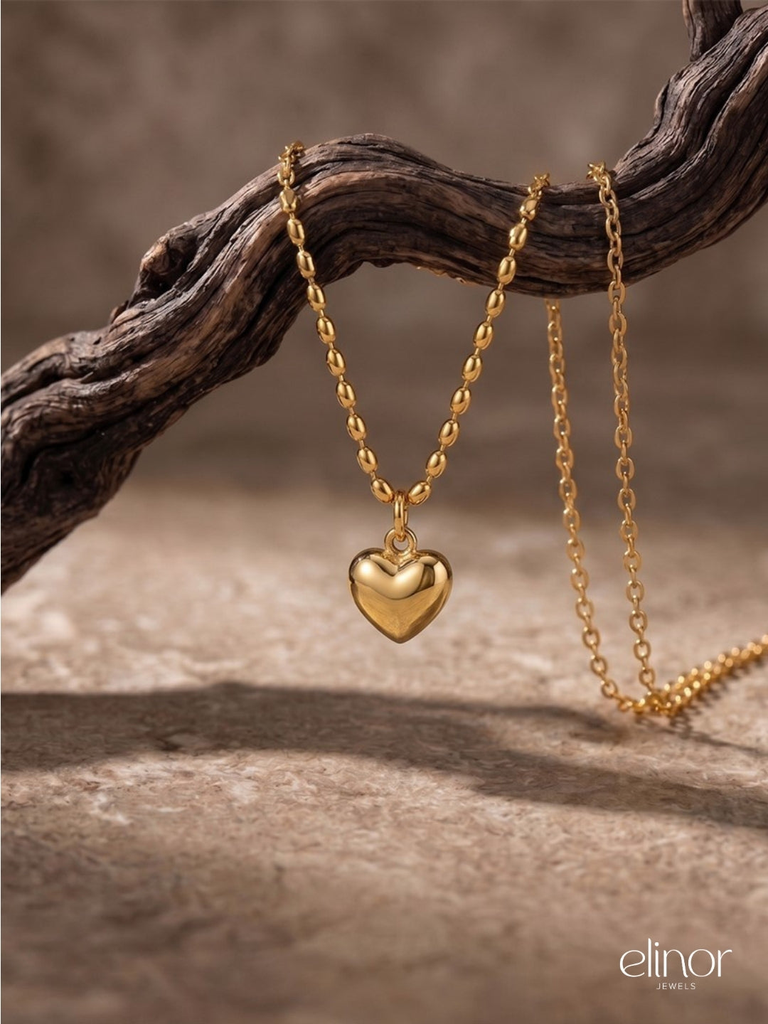 Rhythm Heart Necklace - 18k Gold Plated image 4