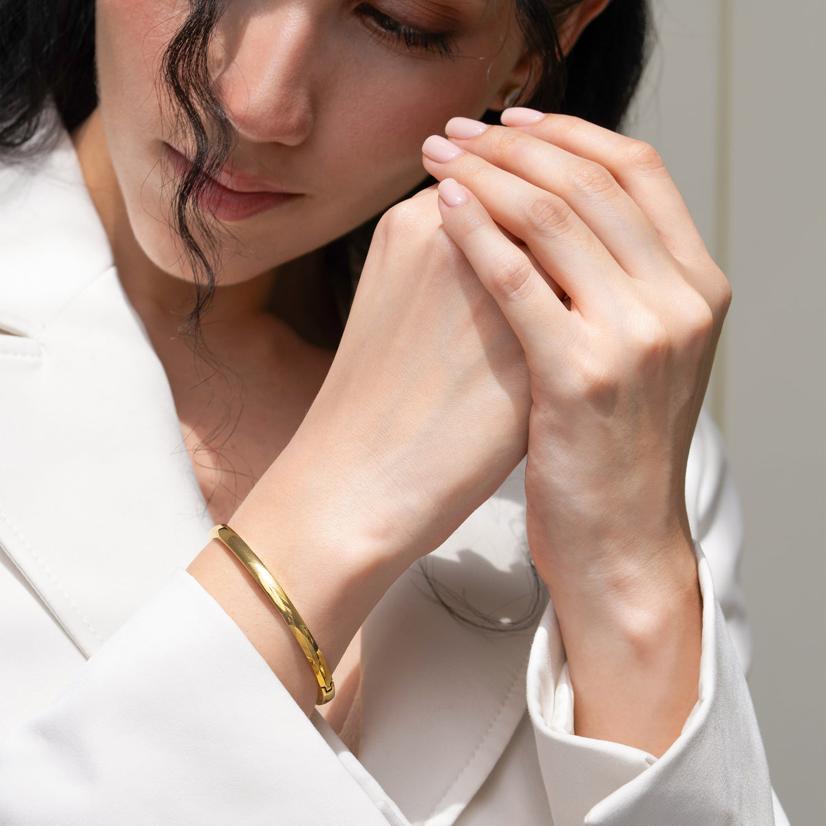 Kai 5mm Bangle - 18K Gold Plated – Elinor Jewels