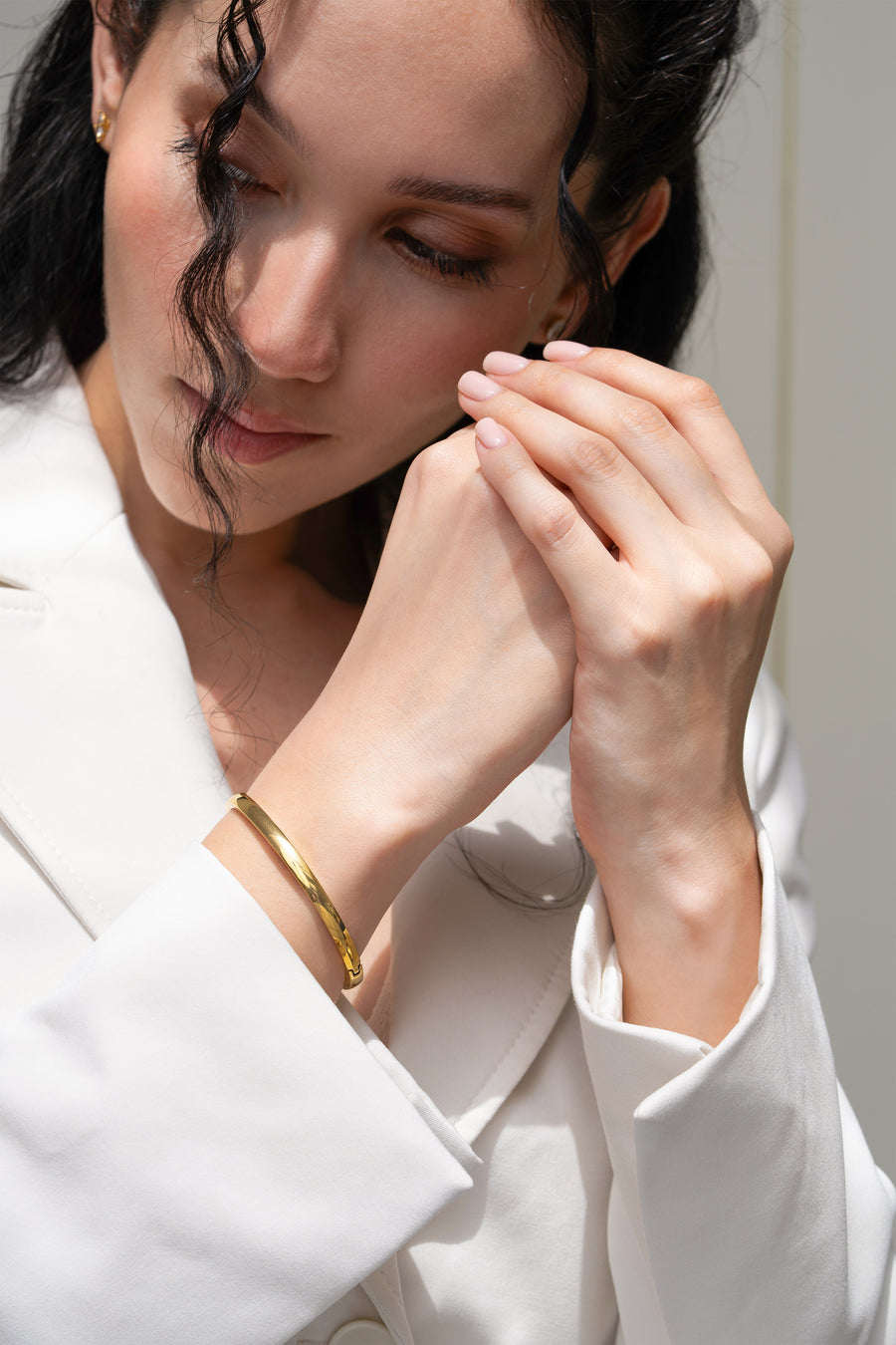Kai 5mm Bangle - 18K Gold Plated image 1