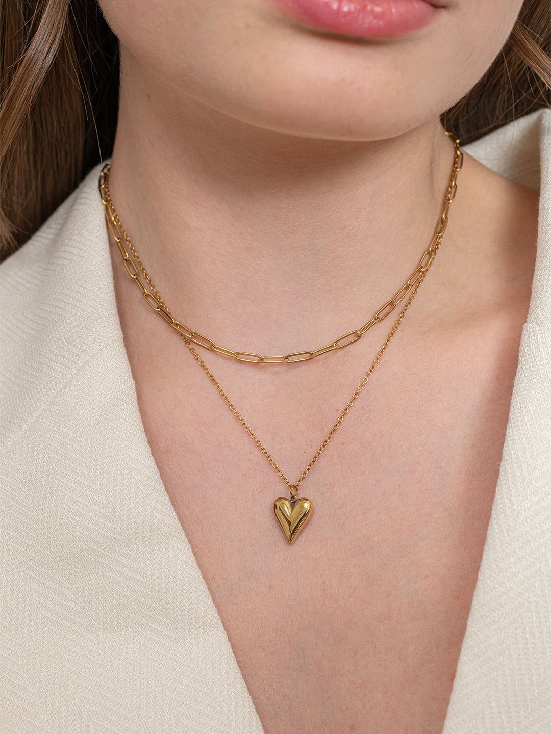 Veya Layered Necklace – 18K Gold Plated