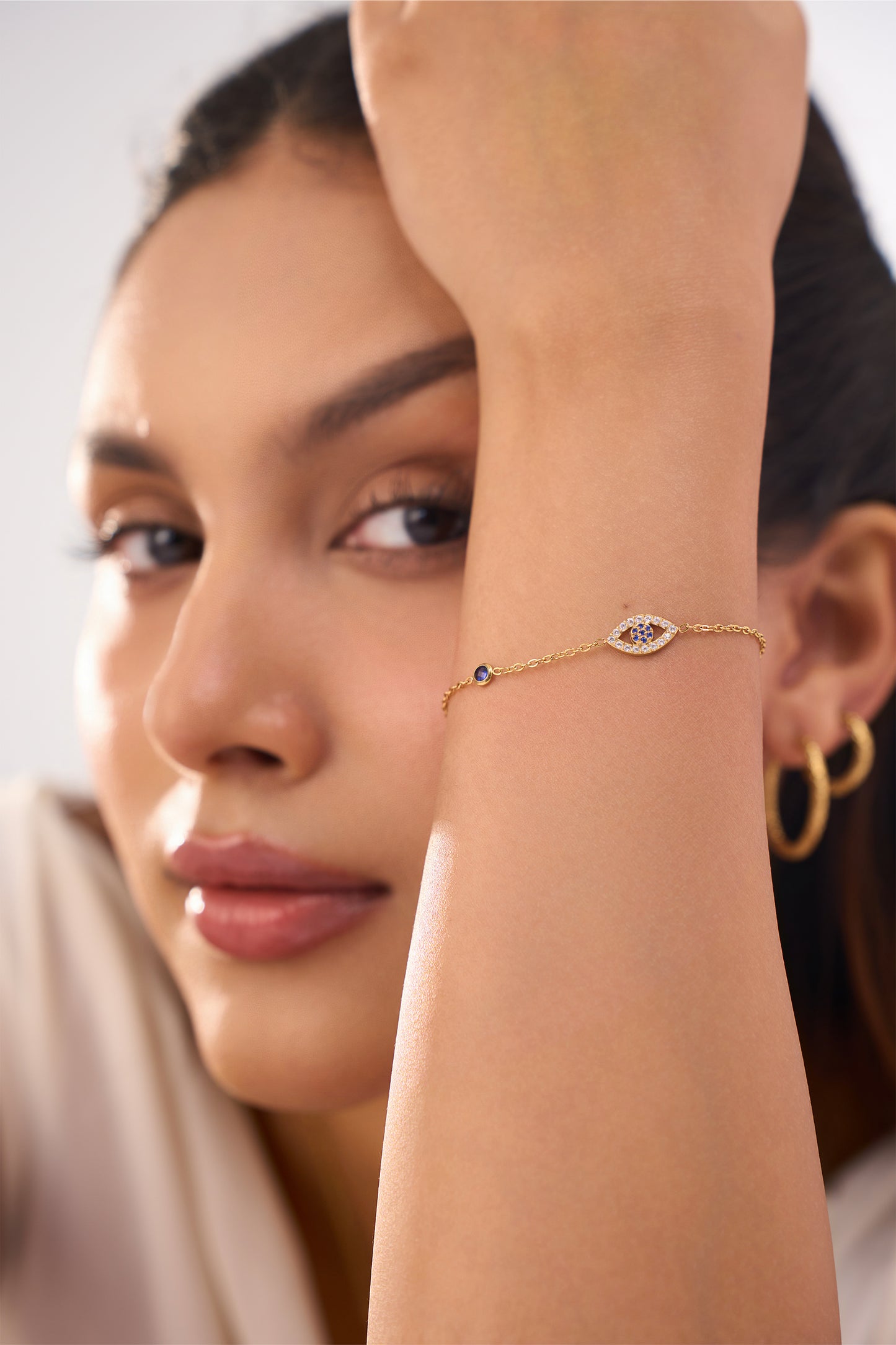 Evil Eye Bracelet - 18k Gold Plated
