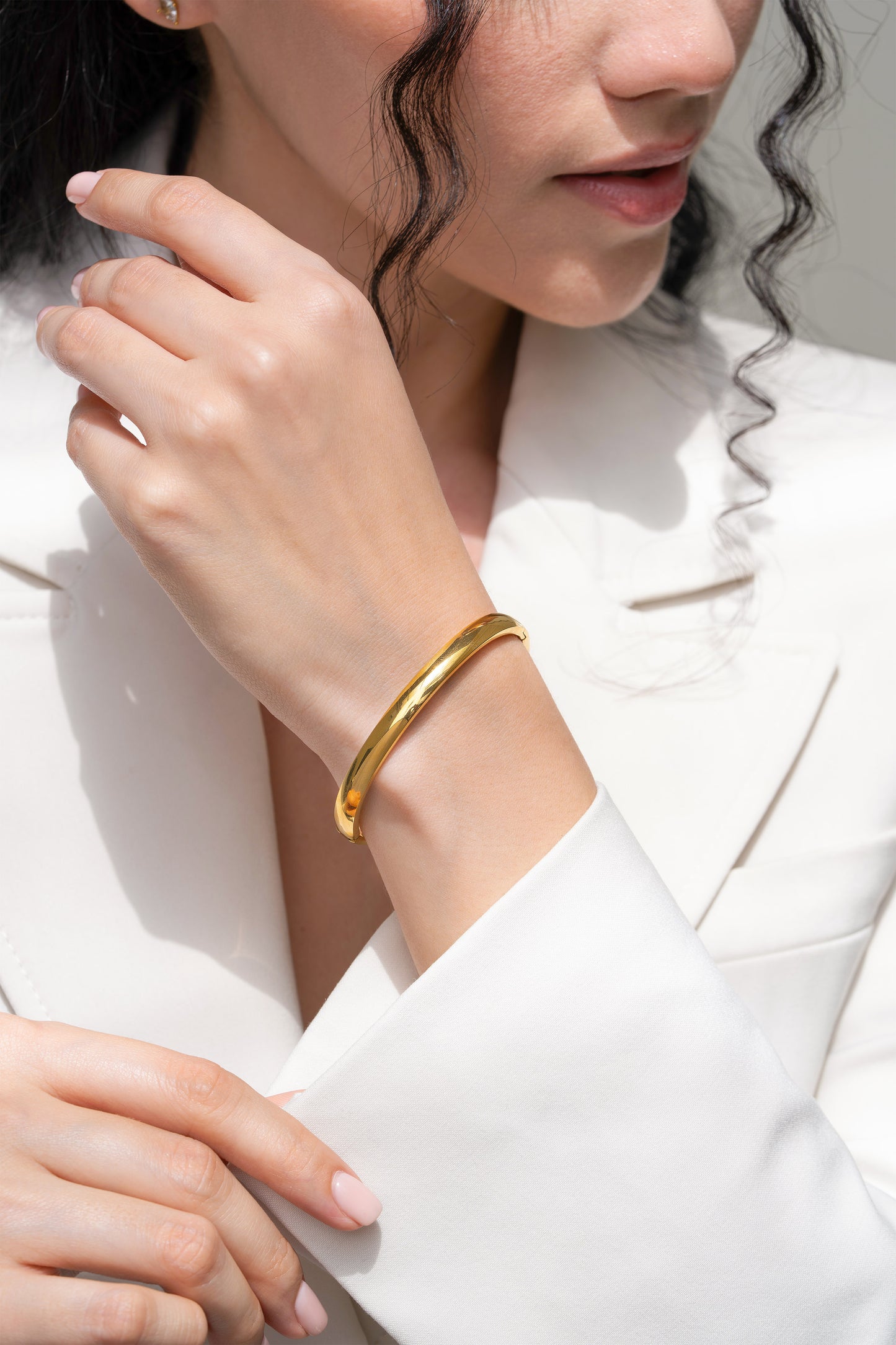 Kai 6mm Bangle - 18K Gold Plated