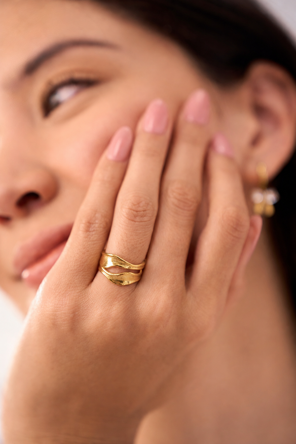 Elara Ring – 18K Gold Plated